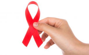 czerwona wstążka - symbol walki z Aids